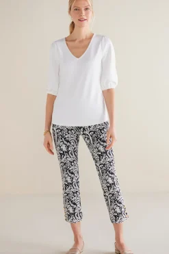 Soft Surroundings Pants-Soft Essential Superla Slim Leg Crop Pants