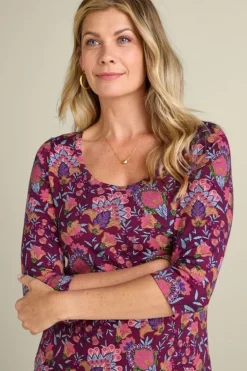 Soft Surroundings Tops-Soft Essential Supima 3/4 Sleeve Tee