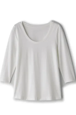 Soft Surroundings Tops-Soft Essential Supima 3/4 Sleeve Tee I
