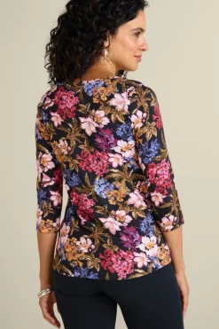 Soft Surroundings Tops-Soft Essential Supima 3/4 Sleeve Tee I