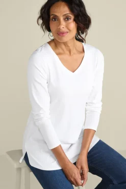 Soft Surroundings Tops-Soft Essential Supima Isabel Long Sleeve Tunic