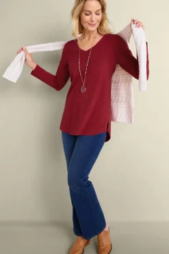Soft Surroundings Tops-Soft Essential Supima Isabel Long Sleeve Tunic