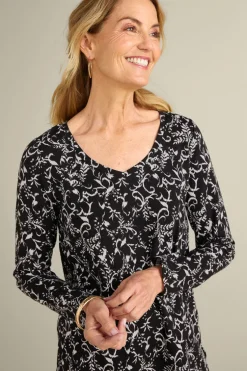 Soft Surroundings Tops-Soft Essential Supima Isabel Long Sleeve Tunic