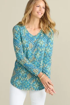 Soft Surroundings Tops-Soft Essential Supima Isabel Long Sleeve Tunic