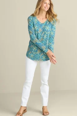 Soft Surroundings Tops-Soft Essential Supima Isabel Long Sleeve Tunic