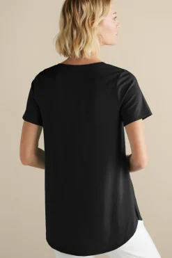 Soft Surroundings Tops|Tunics & Leggings-Soft Essential Supima Isabel Short Sleeve Tunic