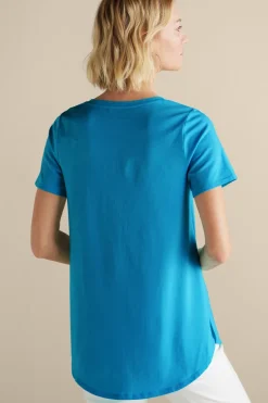 Soft Surroundings Tops|Tunics & Leggings-Soft Essential Supima Isabel Short Sleeve Tunic