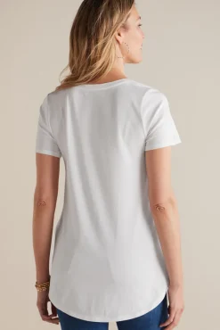 Soft Surroundings Tops|Tunics & Leggings-Soft Essential Supima Isabel Short Sleeve Tunic