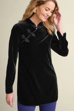 Soft Surroundings Tops-Tai Velvet Tunic
