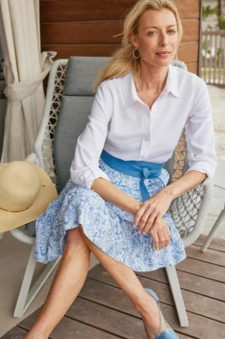 Soft Surroundings Skirts-Talisa Linen Blend Skirt