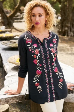 Soft Surroundings Tops-Talulla Embroidered Tunic
