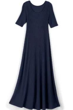 Soft Surroundings Dresses-Textured Short Sleeve Santiago Dress