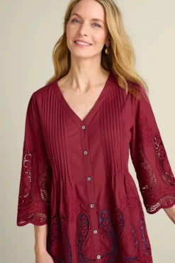 Soft Surroundings Tops-Trella Eyelet Top