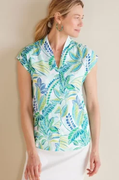 Soft Surroundings Tops-Twilight Luau Printed Tunic