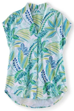 Soft Surroundings Tops-Twilight Luau Printed Tunic