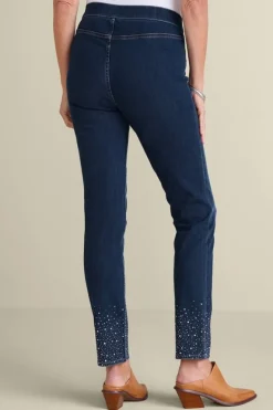Soft Surroundings Jeans-Ultimate Denim Crystal Pull-On Slim Leg Jeans