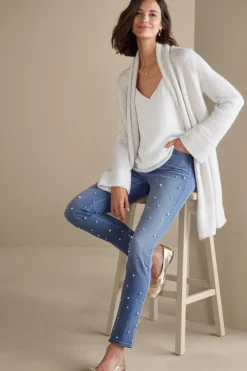 Soft Surroundings Jeans-Ultimate Denim Pearl Straight Leg Jeans