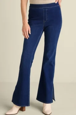 Soft Surroundings Jeans-Ultimate Denim Slit Hem Flare Jeans