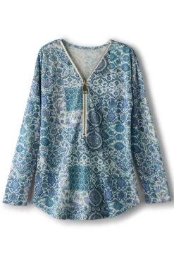 Soft Surroundings Tops|Sweaters & Cardigans-Valentina Zip Sweater