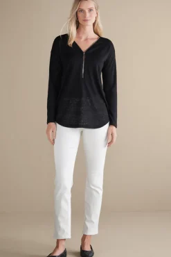 Soft Surroundings Tops|Sweaters & Cardigans-Valentina Zip Sweater