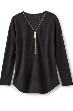 Soft Surroundings Tops|Sweaters & Cardigans-Valentina Zip Sweater