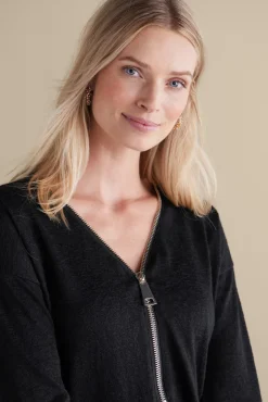 Soft Surroundings Tops|Sweaters & Cardigans-Valentina Zip Sweater