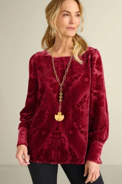 Soft Surroundings Tops-Vanetta Velvet Top