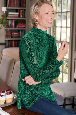 Soft Surroundings Tops-Walden Velvet Turtleneck