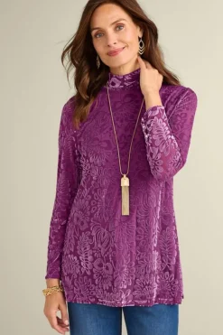 Soft Surroundings Tops-Walden Velvet Turtleneck